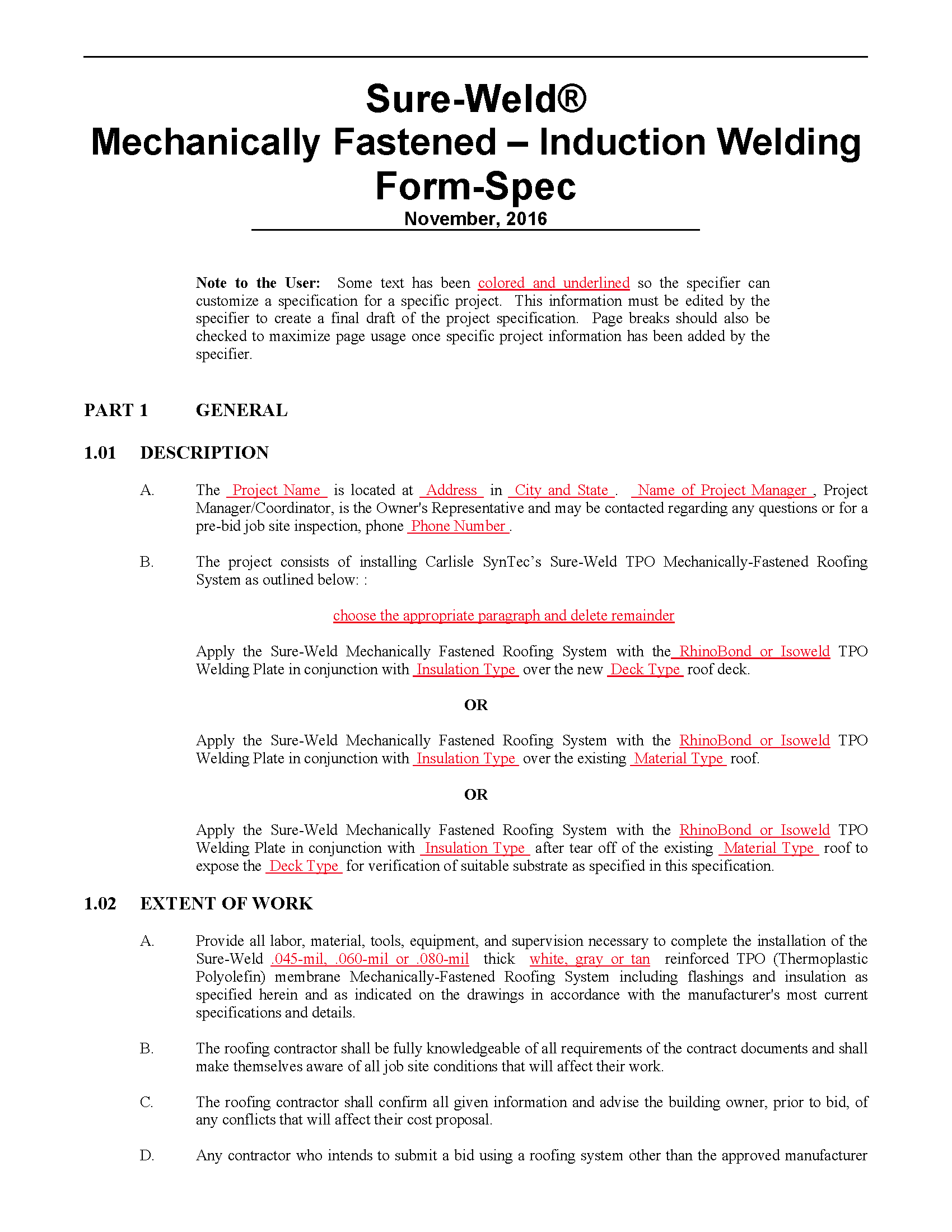 Induction Welded TPO Mechanically Fastened